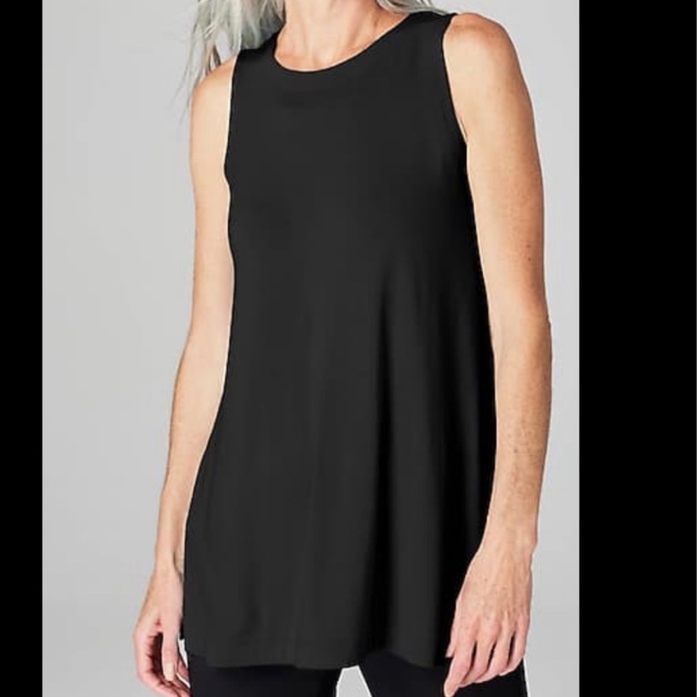 J.Jill Wearever Layering Tank Tunic Black S